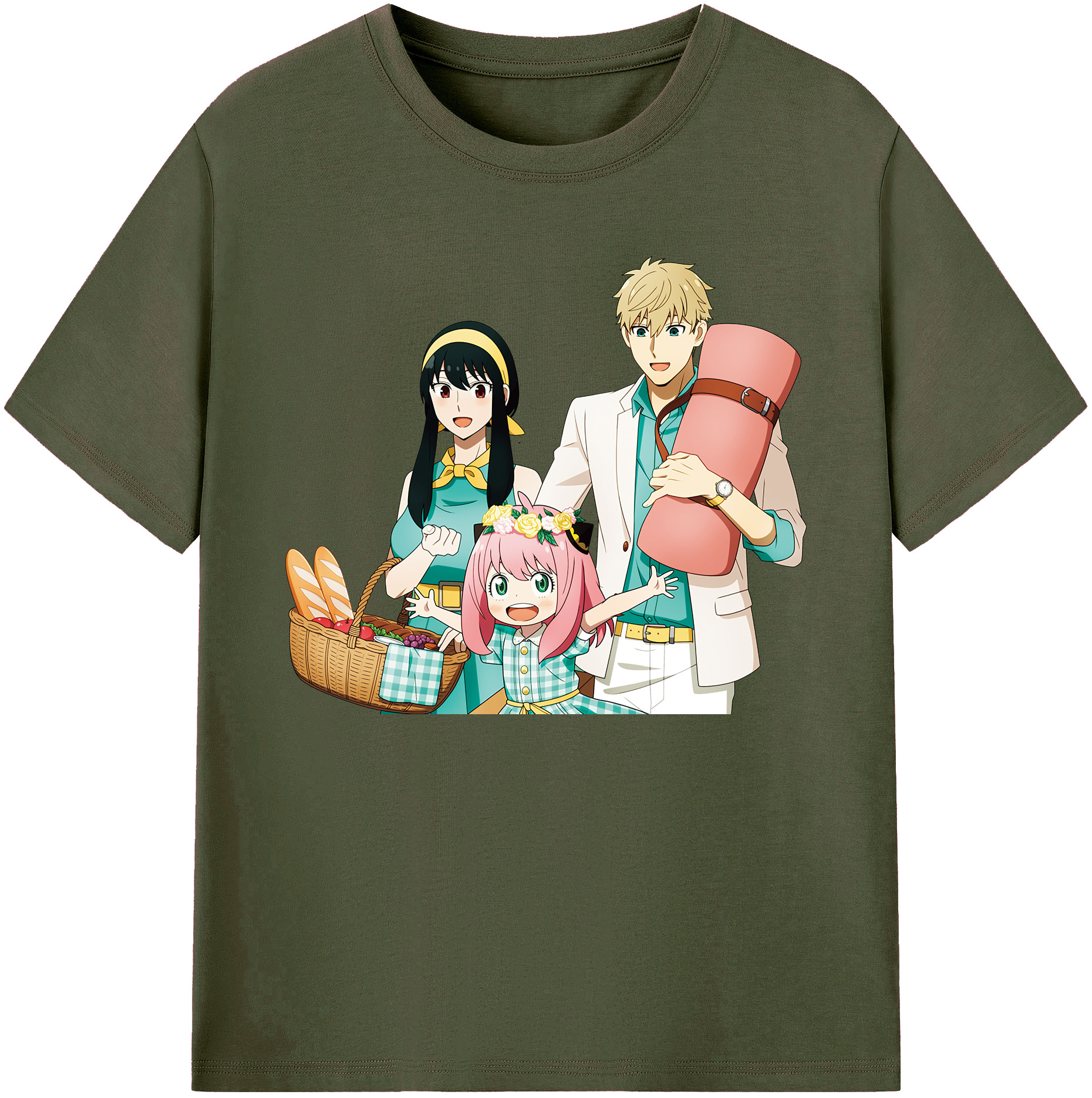 （画像用） SPY×FAMILY间谍家家酒 綿100％ メンズ半袖Tシャツ｜肌触りやわらか＆通気性
